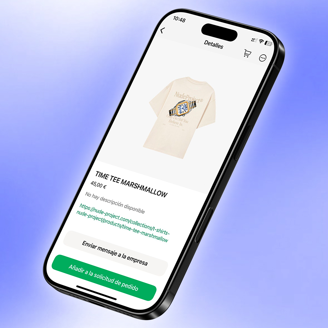 Catálogo de productos en WhatsApp